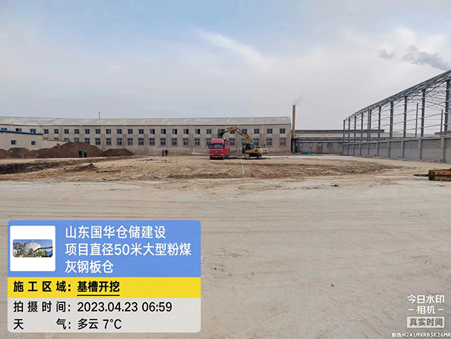 广元大型粉煤灰钢板仓直径50米项目进场